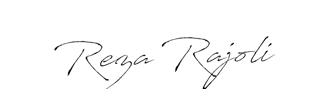 How to make Reza Rajoli signature? Antro_Vectra is a professional autograph style. Create handwritten signature for Reza Rajoli name. Reza Rajoli signature style 6 images and pictures png