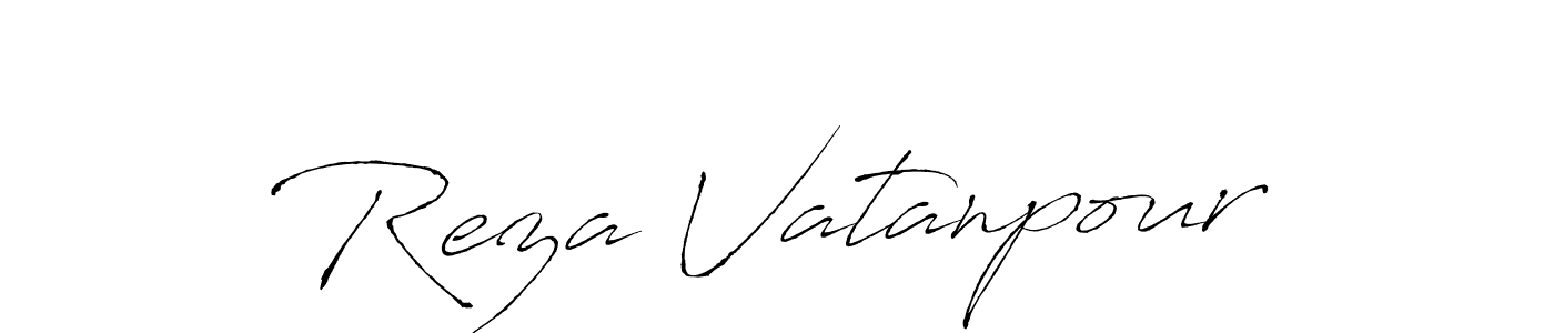 Reza Vatanpour stylish signature style. Best Handwritten Sign (Antro_Vectra) for my name. Handwritten Signature Collection Ideas for my name Reza Vatanpour. Reza Vatanpour signature style 6 images and pictures png