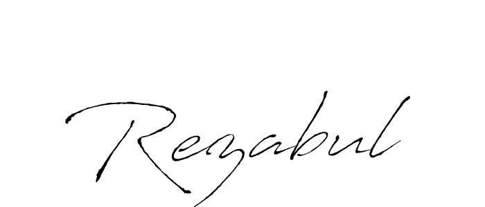 Use a signature maker to create a handwritten signature online. With this signature software, you can design (Antro_Vectra) your own signature for name Rezabul. Rezabul signature style 6 images and pictures png