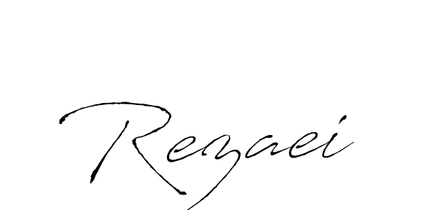 Use a signature maker to create a handwritten signature online. With this signature software, you can design (Antro_Vectra) your own signature for name Rezaei. Rezaei signature style 6 images and pictures png