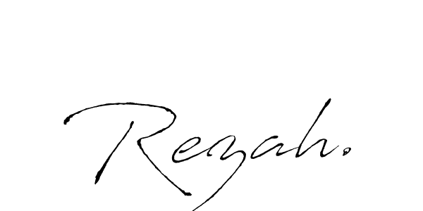 Antro_Vectra is a professional signature style that is perfect for those who want to add a touch of class to their signature. It is also a great choice for those who want to make their signature more unique. Get Rezah. name to fancy signature for free. Rezah. signature style 6 images and pictures png