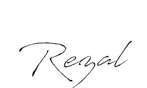 Antro_Vectra is a professional signature style that is perfect for those who want to add a touch of class to their signature. It is also a great choice for those who want to make their signature more unique. Get Rezal name to fancy signature for free. Rezal signature style 6 images and pictures png