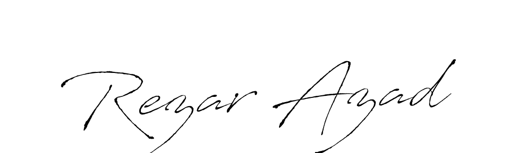 How to make Rezar Azad signature? Antro_Vectra is a professional autograph style. Create handwritten signature for Rezar Azad name. Rezar Azad signature style 6 images and pictures png