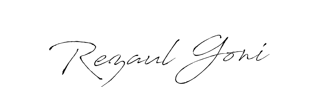 Make a beautiful signature design for name Rezaul Goni. With this signature (Antro_Vectra) style, you can create a handwritten signature for free. Rezaul Goni signature style 6 images and pictures png