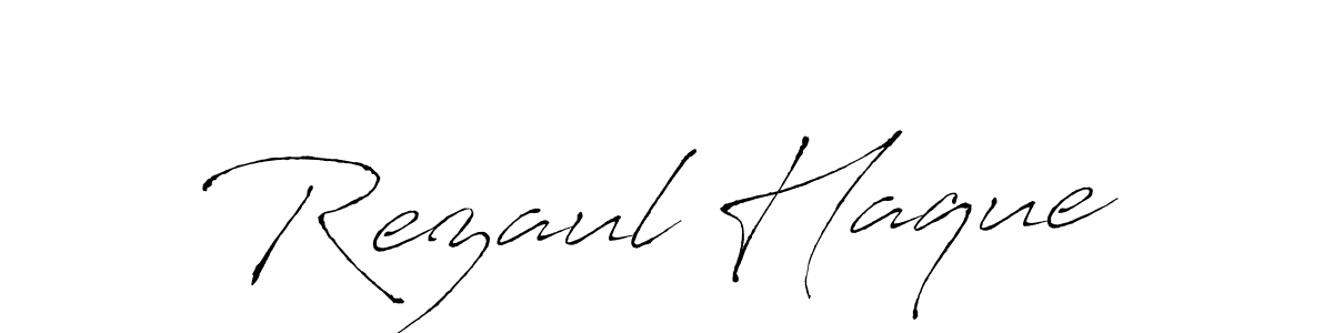 Make a beautiful signature design for name Rezaul Haque. With this signature (Antro_Vectra) style, you can create a handwritten signature for free. Rezaul Haque signature style 6 images and pictures png