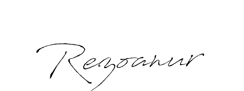 if you are searching for the best signature style for your name Rezoanur. so please give up your signature search. here we have designed multiple signature styles  using Antro_Vectra. Rezoanur signature style 6 images and pictures png