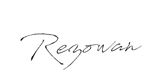 Use a signature maker to create a handwritten signature online. With this signature software, you can design (Antro_Vectra) your own signature for name Rezowan. Rezowan signature style 6 images and pictures png