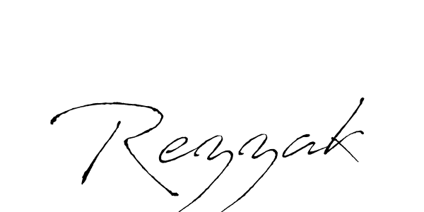 Create a beautiful signature design for name Rezzak. With this signature (Antro_Vectra) fonts, you can make a handwritten signature for free. Rezzak signature style 6 images and pictures png