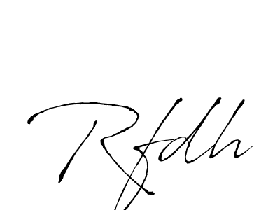 How to Draw Rfdh signature style? Antro_Vectra is a latest design signature styles for name Rfdh. Rfdh signature style 6 images and pictures png