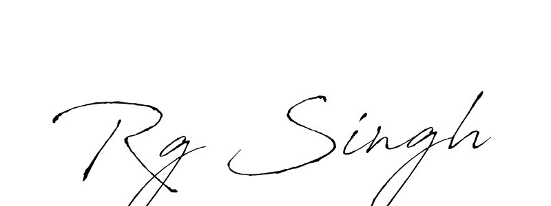 Use a signature maker to create a handwritten signature online. With this signature software, you can design (Antro_Vectra) your own signature for name Rg Singh. Rg Singh signature style 6 images and pictures png