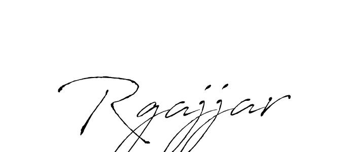 Create a beautiful signature design for name Rgajjar. With this signature (Antro_Vectra) fonts, you can make a handwritten signature for free. Rgajjar signature style 6 images and pictures png