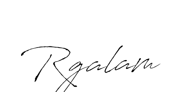 Rgalam stylish signature style. Best Handwritten Sign (Antro_Vectra) for my name. Handwritten Signature Collection Ideas for my name Rgalam. Rgalam signature style 6 images and pictures png