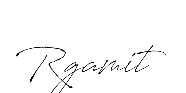 You should practise on your own different ways (Antro_Vectra) to write your name (Rgamit) in signature. don't let someone else do it for you. Rgamit signature style 6 images and pictures png