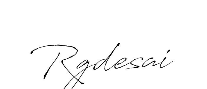 Make a beautiful signature design for name Rgdesai. With this signature (Antro_Vectra) style, you can create a handwritten signature for free. Rgdesai signature style 6 images and pictures png