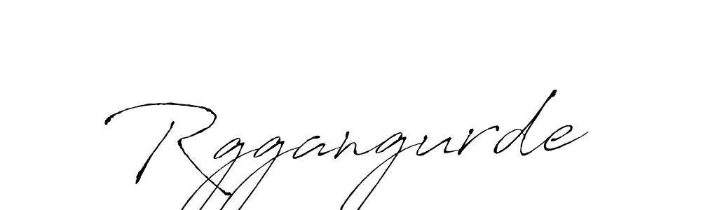 How to make Rggangurde name signature. Use Antro_Vectra style for creating short signs online. This is the latest handwritten sign. Rggangurde signature style 6 images and pictures png