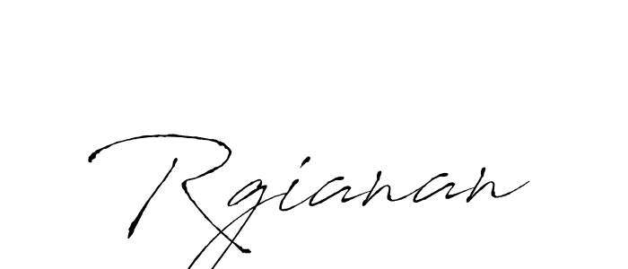 Use a signature maker to create a handwritten signature online. With this signature software, you can design (Antro_Vectra) your own signature for name Rgianan. Rgianan signature style 6 images and pictures png