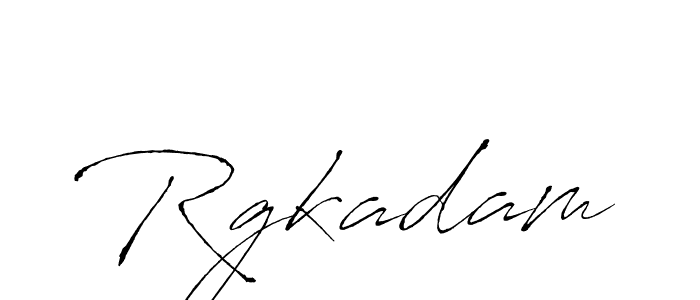 Design your own signature with our free online signature maker. With this signature software, you can create a handwritten (Antro_Vectra) signature for name Rgkadam. Rgkadam signature style 6 images and pictures png