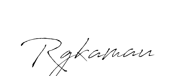 Create a beautiful signature design for name Rgkamau. With this signature (Antro_Vectra) fonts, you can make a handwritten signature for free. Rgkamau signature style 6 images and pictures png