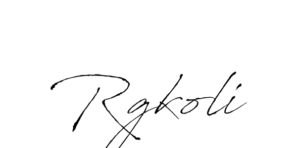 How to make Rgkoli signature? Antro_Vectra is a professional autograph style. Create handwritten signature for Rgkoli name. Rgkoli signature style 6 images and pictures png