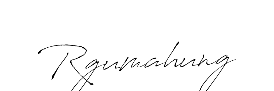 Use a signature maker to create a handwritten signature online. With this signature software, you can design (Antro_Vectra) your own signature for name Rgumahung. Rgumahung signature style 6 images and pictures png