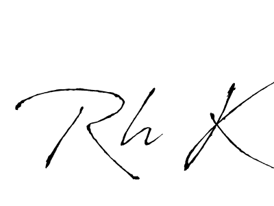 Also we have Rh K name is the best signature style. Create professional handwritten signature collection using Antro_Vectra autograph style. Rh K signature style 6 images and pictures png