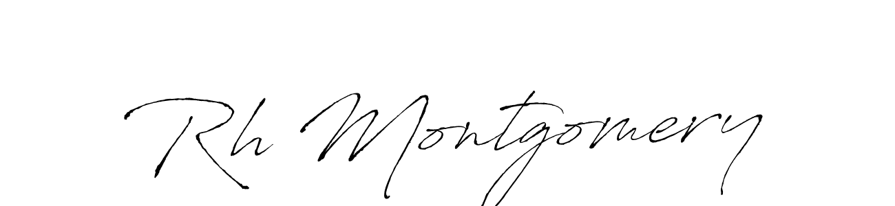 Similarly Antro_Vectra is the best handwritten signature design. Signature creator online .You can use it as an online autograph creator for name Rh Montgomery. Rh Montgomery signature style 6 images and pictures png