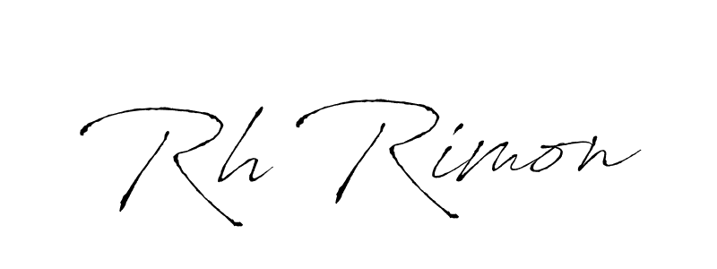 Also You can easily find your signature by using the search form. We will create Rh Rimon name handwritten signature images for you free of cost using Antro_Vectra sign style. Rh Rimon signature style 6 images and pictures png
