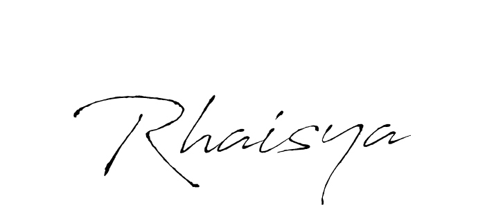 Rhaisya stylish signature style. Best Handwritten Sign (Antro_Vectra) for my name. Handwritten Signature Collection Ideas for my name Rhaisya. Rhaisya signature style 6 images and pictures png
