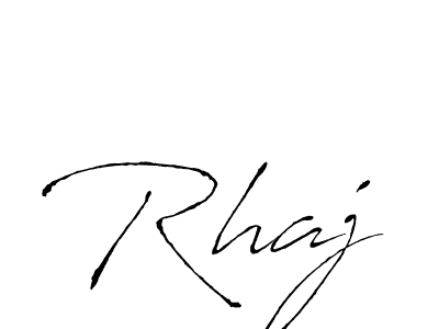 Rhaj stylish signature style. Best Handwritten Sign (Antro_Vectra) for my name. Handwritten Signature Collection Ideas for my name Rhaj. Rhaj signature style 6 images and pictures png