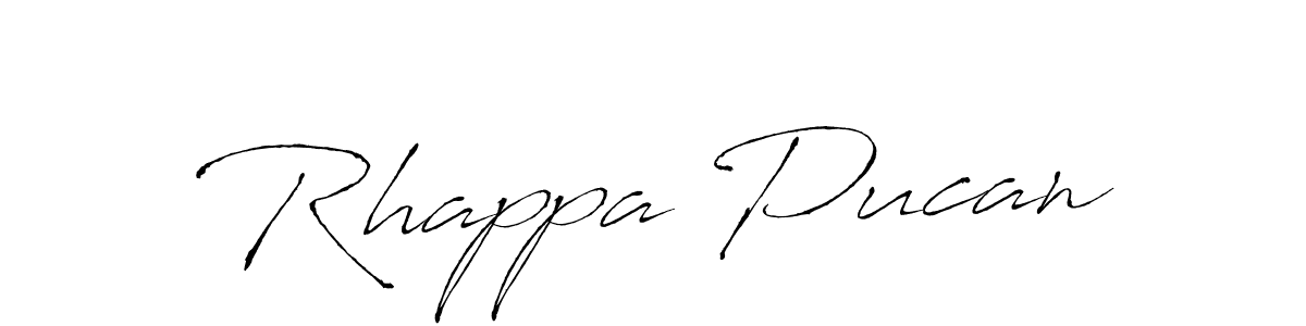 Use a signature maker to create a handwritten signature online. With this signature software, you can design (Antro_Vectra) your own signature for name Rhappa Pucan. Rhappa Pucan signature style 6 images and pictures png