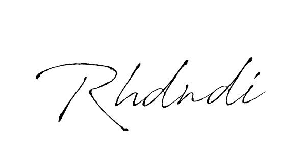 How to make Rhdndi signature? Antro_Vectra is a professional autograph style. Create handwritten signature for Rhdndi name. Rhdndi signature style 6 images and pictures png