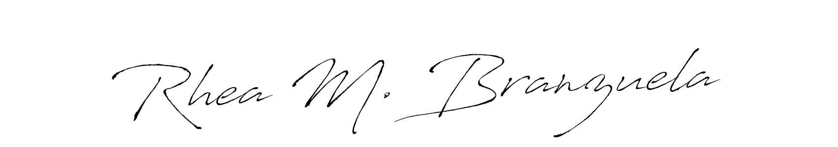 Also we have Rhea M. Branzuela name is the best signature style. Create professional handwritten signature collection using Antro_Vectra autograph style. Rhea M. Branzuela signature style 6 images and pictures png