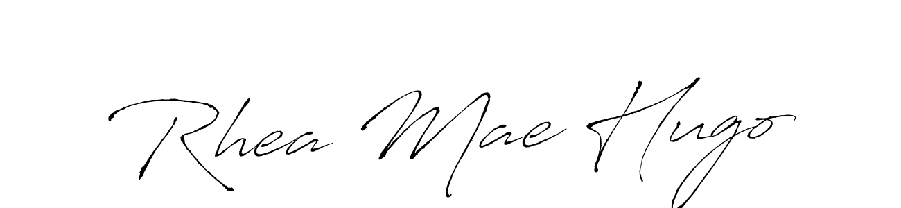 Also we have Rhea Mae Hugo name is the best signature style. Create professional handwritten signature collection using Antro_Vectra autograph style. Rhea Mae Hugo signature style 6 images and pictures png