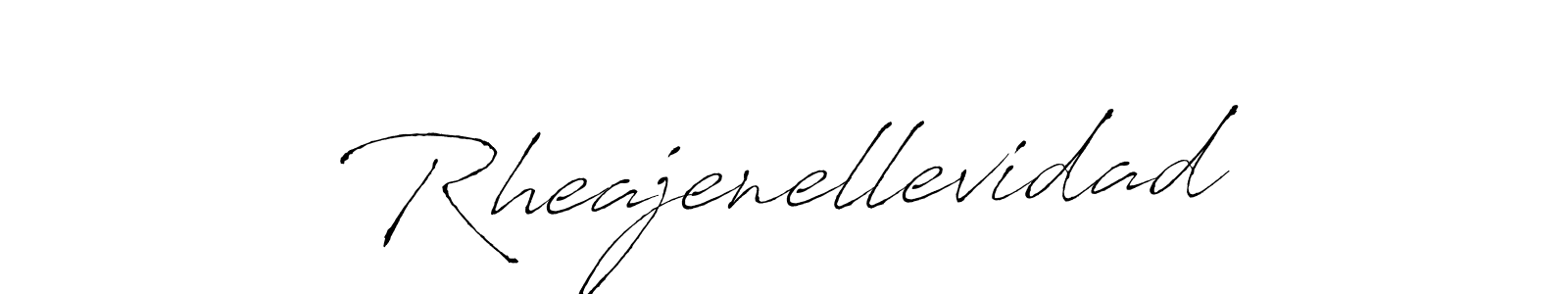 Design your own signature with our free online signature maker. With this signature software, you can create a handwritten (Antro_Vectra) signature for name Rheajenellevidad. Rheajenellevidad signature style 6 images and pictures png