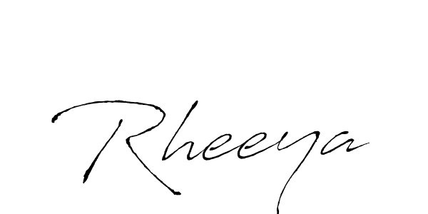 Make a beautiful signature design for name Rheeya. With this signature (Antro_Vectra) style, you can create a handwritten signature for free. Rheeya signature style 6 images and pictures png