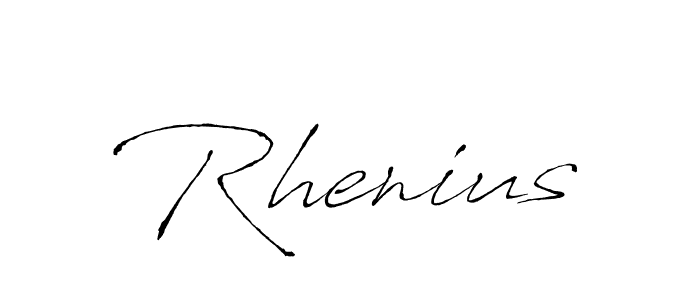 How to make Rhenius signature? Antro_Vectra is a professional autograph style. Create handwritten signature for Rhenius name. Rhenius signature style 6 images and pictures png