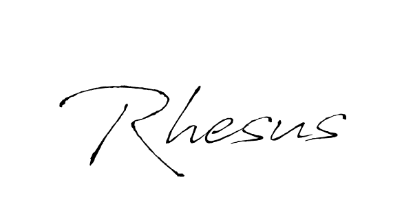 How to make Rhesus signature? Antro_Vectra is a professional autograph style. Create handwritten signature for Rhesus name. Rhesus signature style 6 images and pictures png