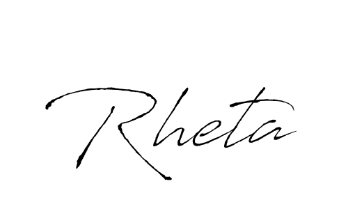 The best way (Antro_Vectra) to make a short signature is to pick only two or three words in your name. The name Rheta include a total of six letters. For converting this name. Rheta signature style 6 images and pictures png