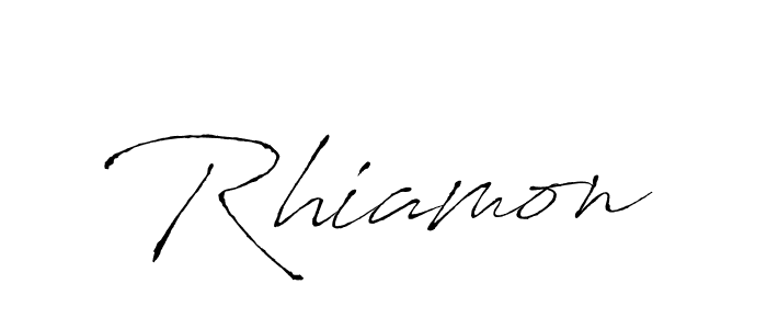 Make a beautiful signature design for name Rhiamon. Use this online signature maker to create a handwritten signature for free. Rhiamon signature style 6 images and pictures png