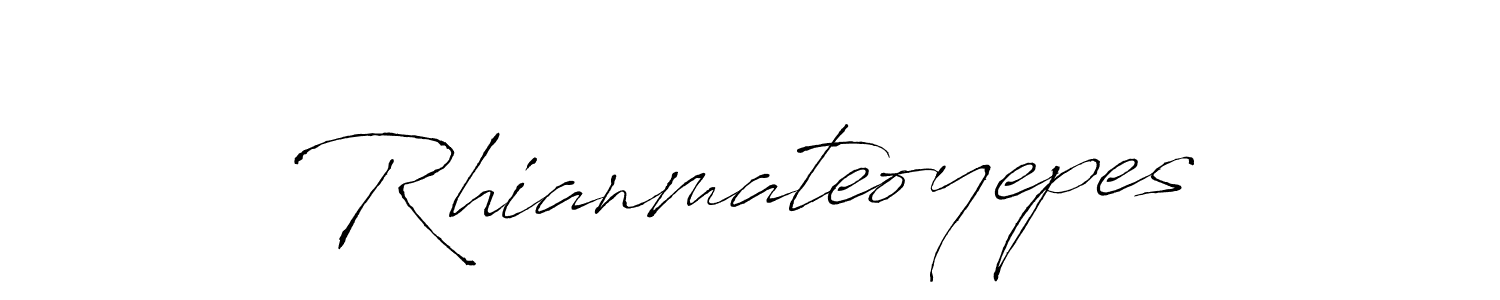 Rhianmateoyepes stylish signature style. Best Handwritten Sign (Antro_Vectra) for my name. Handwritten Signature Collection Ideas for my name Rhianmateoyepes. Rhianmateoyepes signature style 6 images and pictures png