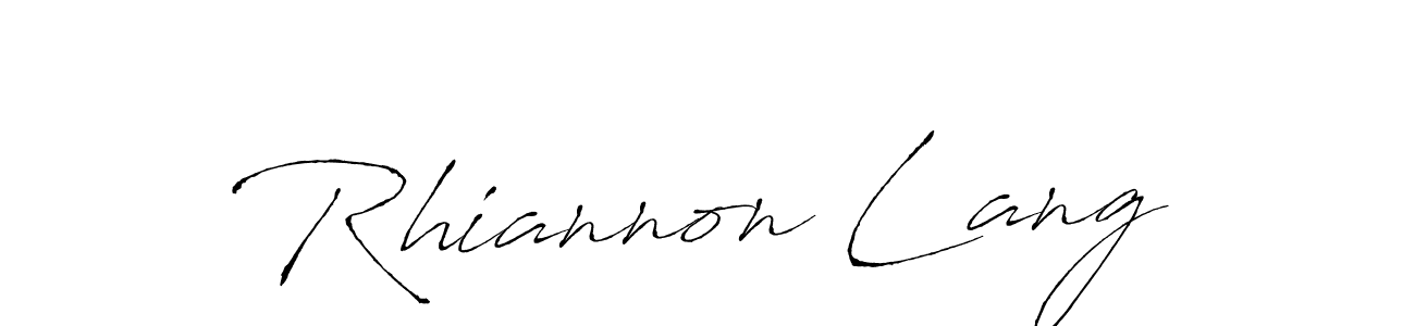 You should practise on your own different ways (Antro_Vectra) to write your name (Rhiannon Lang) in signature. don't let someone else do it for you. Rhiannon Lang signature style 6 images and pictures png