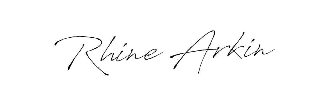 The best way (Antro_Vectra) to make a short signature is to pick only two or three words in your name. The name Rhine Arkin include a total of six letters. For converting this name. Rhine Arkin signature style 6 images and pictures png