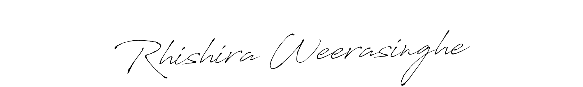 Rhishira Weerasinghe stylish signature style. Best Handwritten Sign (Antro_Vectra) for my name. Handwritten Signature Collection Ideas for my name Rhishira Weerasinghe. Rhishira Weerasinghe signature style 6 images and pictures png