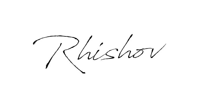 Once you've used our free online signature maker to create your best signature Antro_Vectra style, it's time to enjoy all of the benefits that Rhishov name signing documents. Rhishov signature style 6 images and pictures png