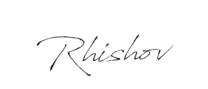 Once you've used our free online signature maker to create your best signature Antro_Vectra style, it's time to enjoy all of the benefits that Rhishov name signing documents. Rhishov signature style 6 images and pictures png