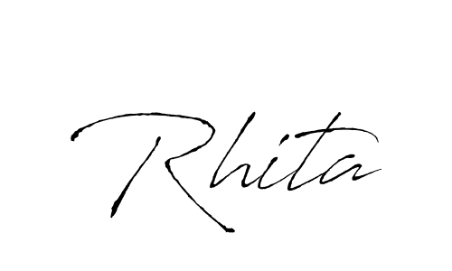 Antro_Vectra is a professional signature style that is perfect for those who want to add a touch of class to their signature. It is also a great choice for those who want to make their signature more unique. Get Rhita name to fancy signature for free. Rhita signature style 6 images and pictures png