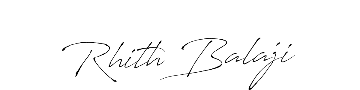 Make a beautiful signature design for name Rhith Balaji. With this signature (Antro_Vectra) style, you can create a handwritten signature for free. Rhith Balaji signature style 6 images and pictures png