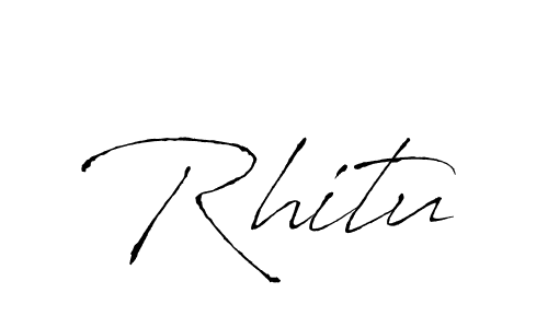 Use a signature maker to create a handwritten signature online. With this signature software, you can design (Antro_Vectra) your own signature for name Rhitu. Rhitu signature style 6 images and pictures png