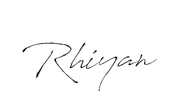 How to make Rhiyan name signature. Use Antro_Vectra style for creating short signs online. This is the latest handwritten sign. Rhiyan signature style 6 images and pictures png