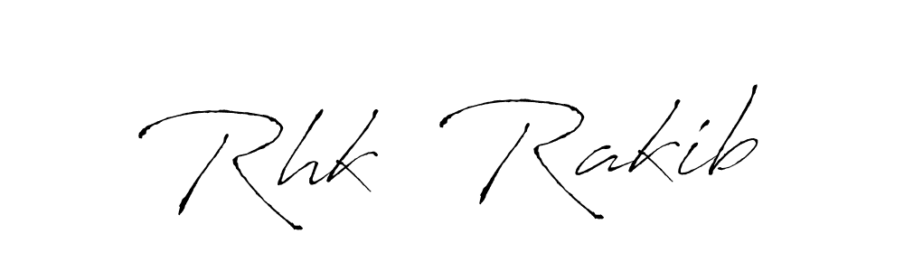 You can use this online signature creator to create a handwritten signature for the name Rhk  Rakib. This is the best online autograph maker. Rhk  Rakib signature style 6 images and pictures png